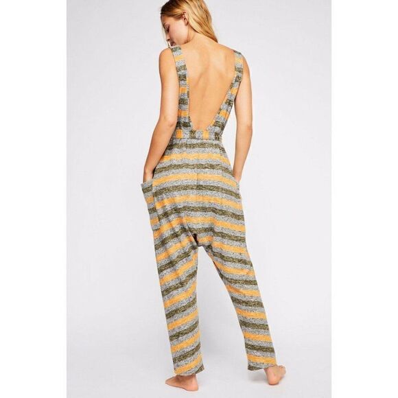 NEW FREE PEOPLE Sz SMALL BACK IN THE GAME STRIPED - Picture 2 of 3